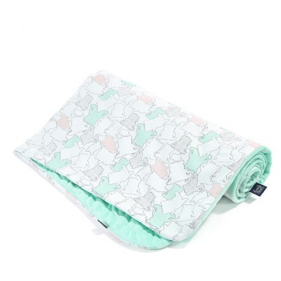 Dětská hrací deka #ILOVEPANDA PURE MINT 110x140 cm Dětská hrací deka #ILOVEPANDA PURE MINT 110x140 cm